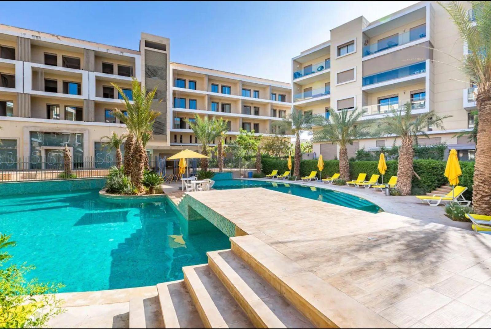 Appartement Luxueux Avec Piscine 10 Minutes Du Centre Ville Marraquexe Exterior foto