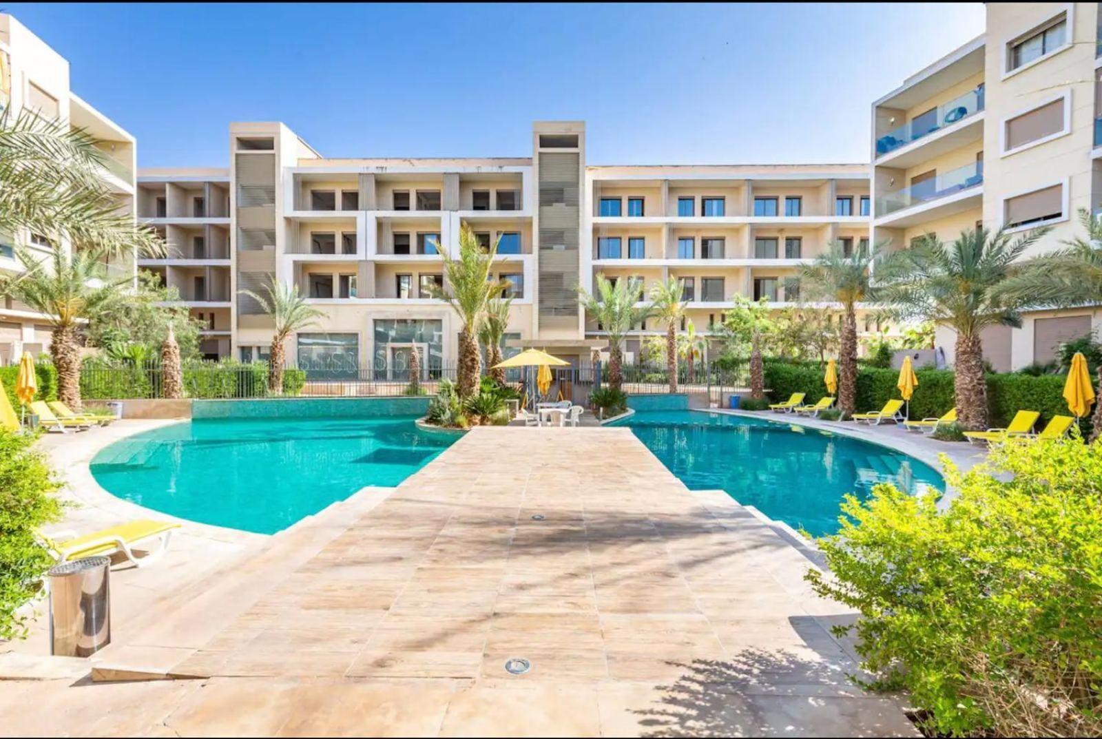 Appartement Luxueux Avec Piscine 10 Minutes Du Centre Ville Marraquexe Exterior foto