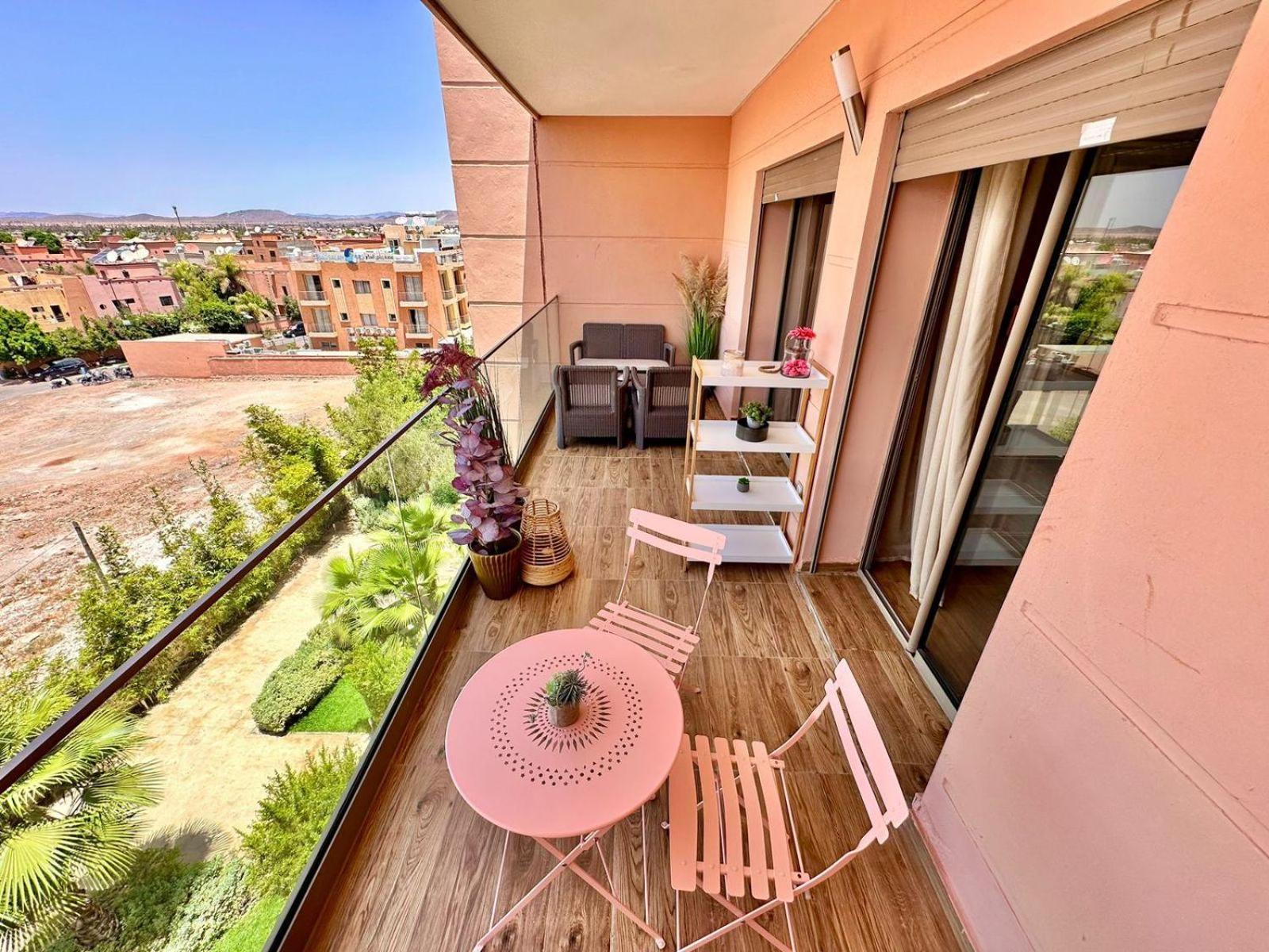 Appartement Luxueux Avec Piscine 10 Minutes Du Centre Ville Marraquexe Exterior foto