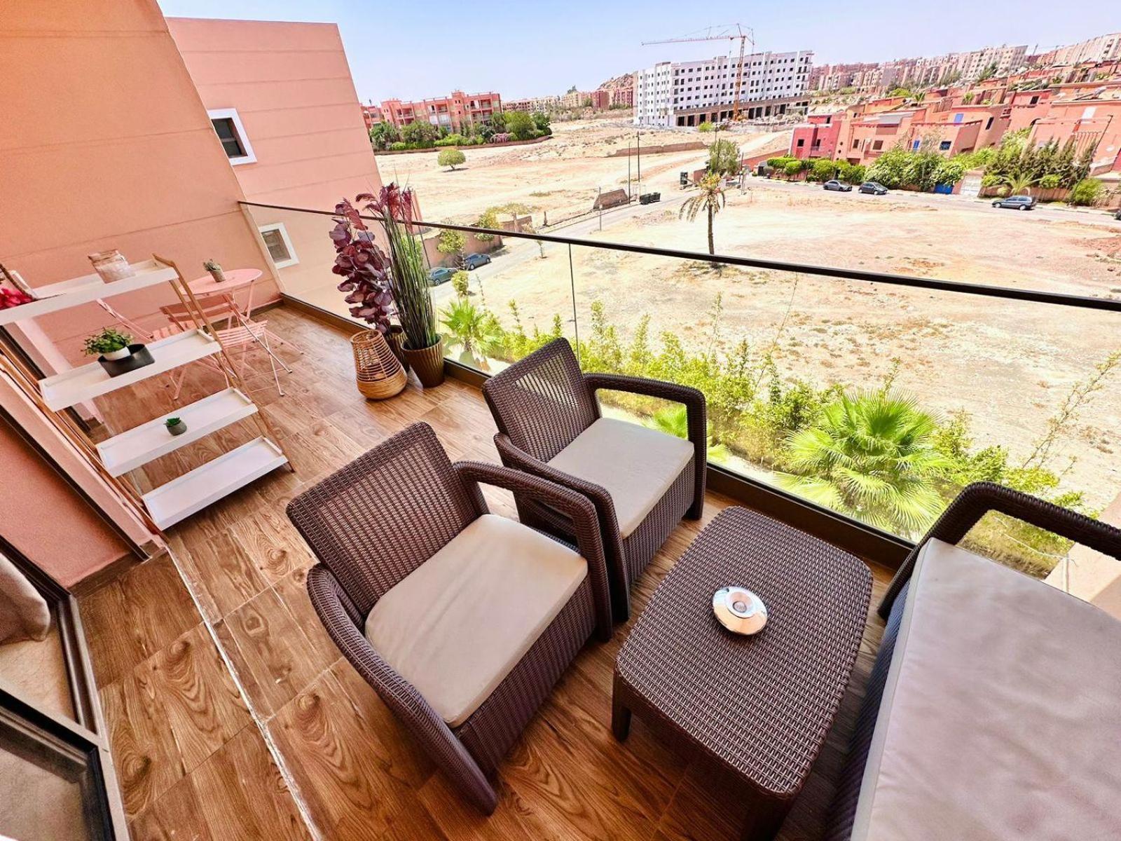 Appartement Luxueux Avec Piscine 10 Minutes Du Centre Ville Marraquexe Exterior foto