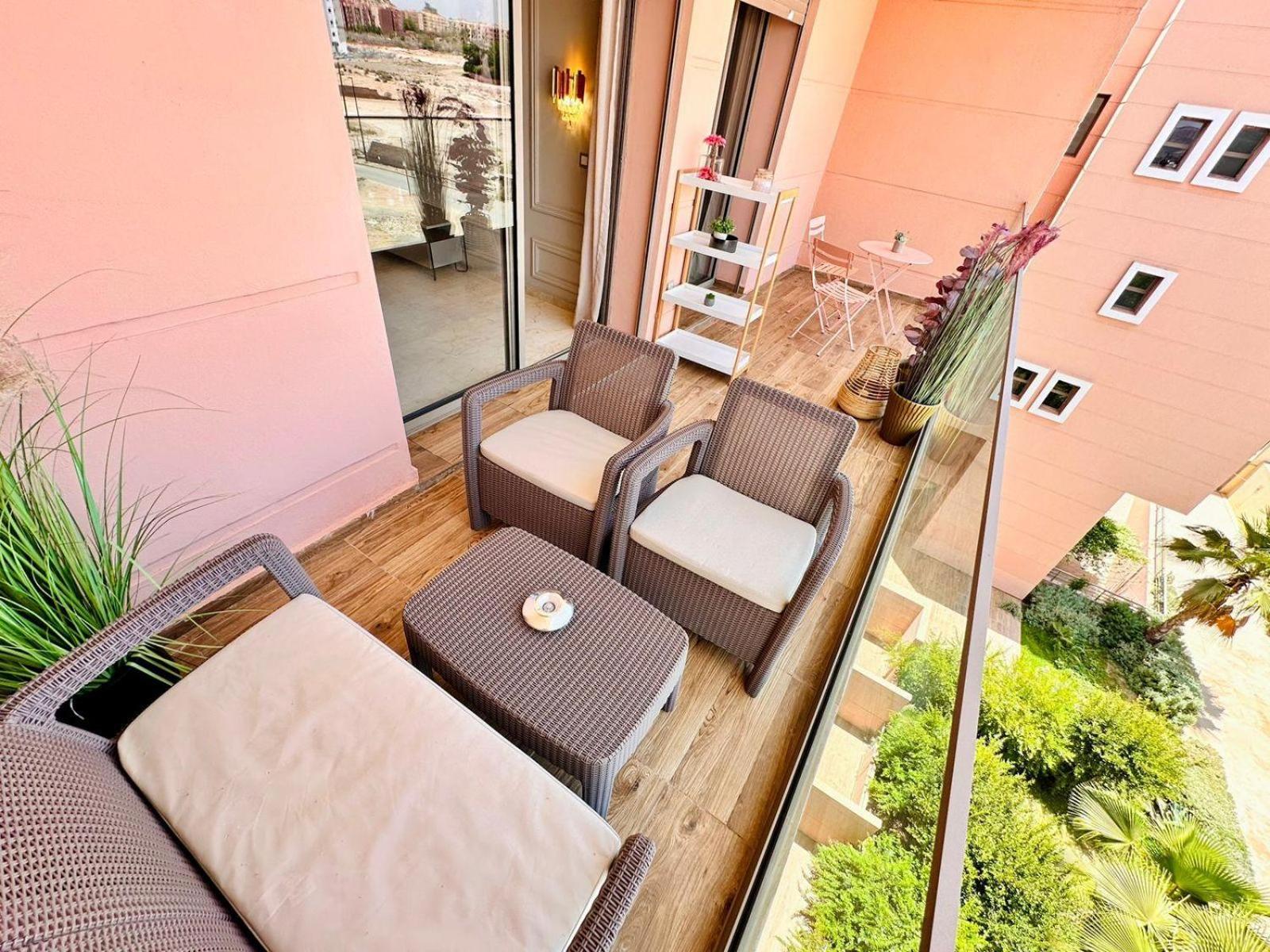 Appartement Luxueux Avec Piscine 10 Minutes Du Centre Ville Marraquexe Exterior foto